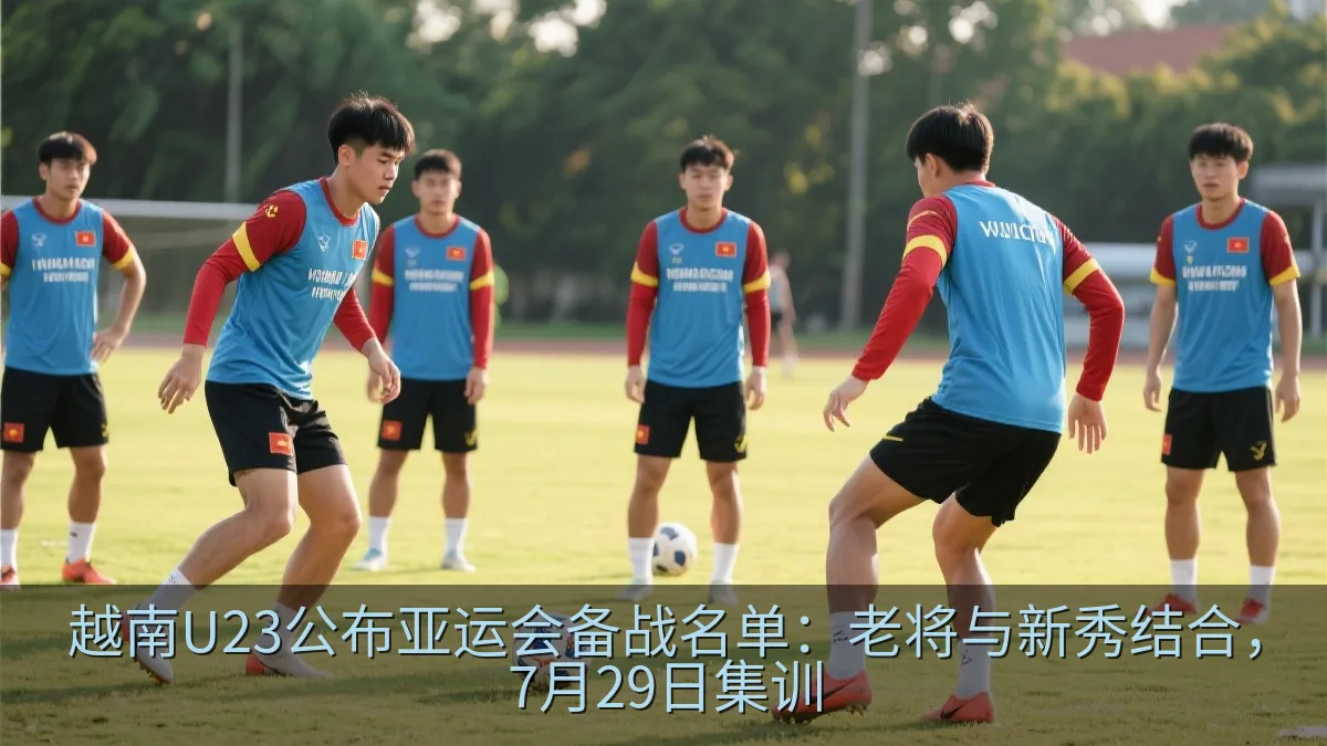 越南U23国家队备战亚运会训练示意图
